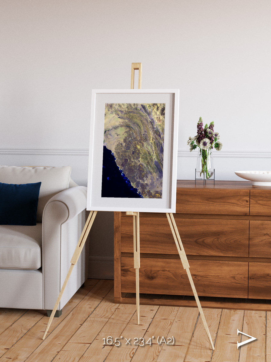 Fire Fields, Harrat Al Birk Framed & Mounted Print