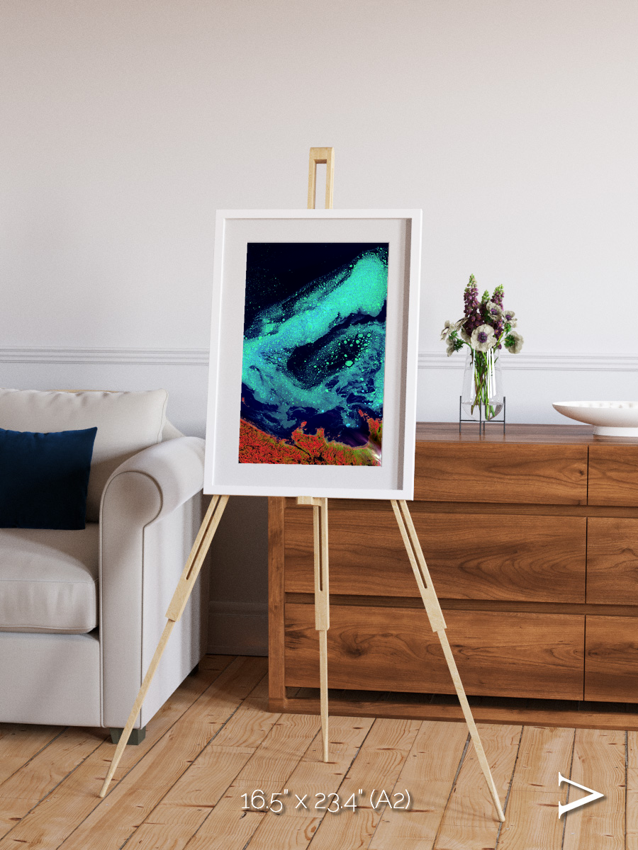 Frozen Currents, Foxe Basin Framed & Mounted Print