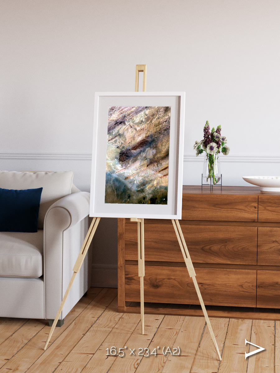Lava Lines, Impact Framed & Mounted Print