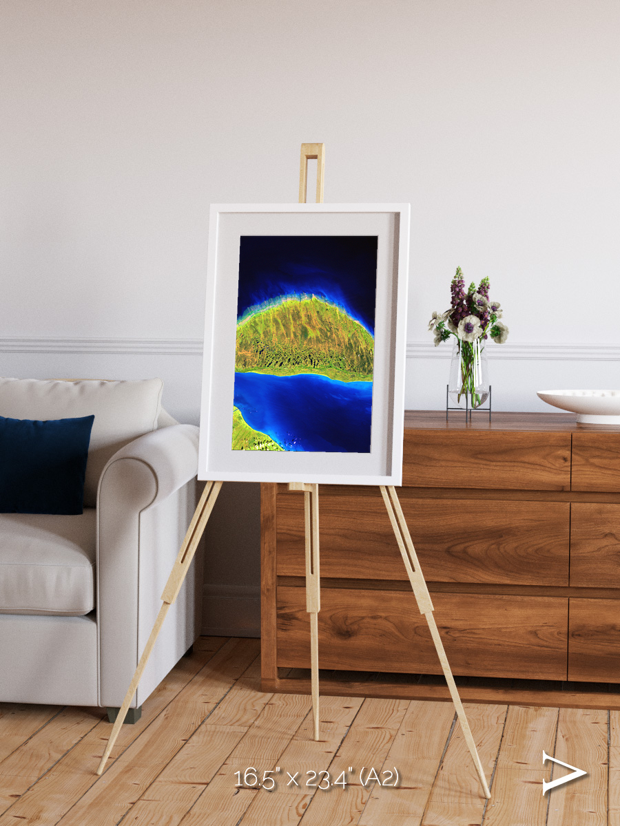 Coastal Fragments, Island Rebound Framed & Mounted Print