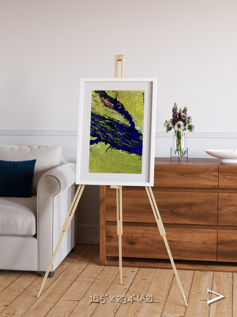 Painted Archipelago, Jau Park Framed & Mounted Print