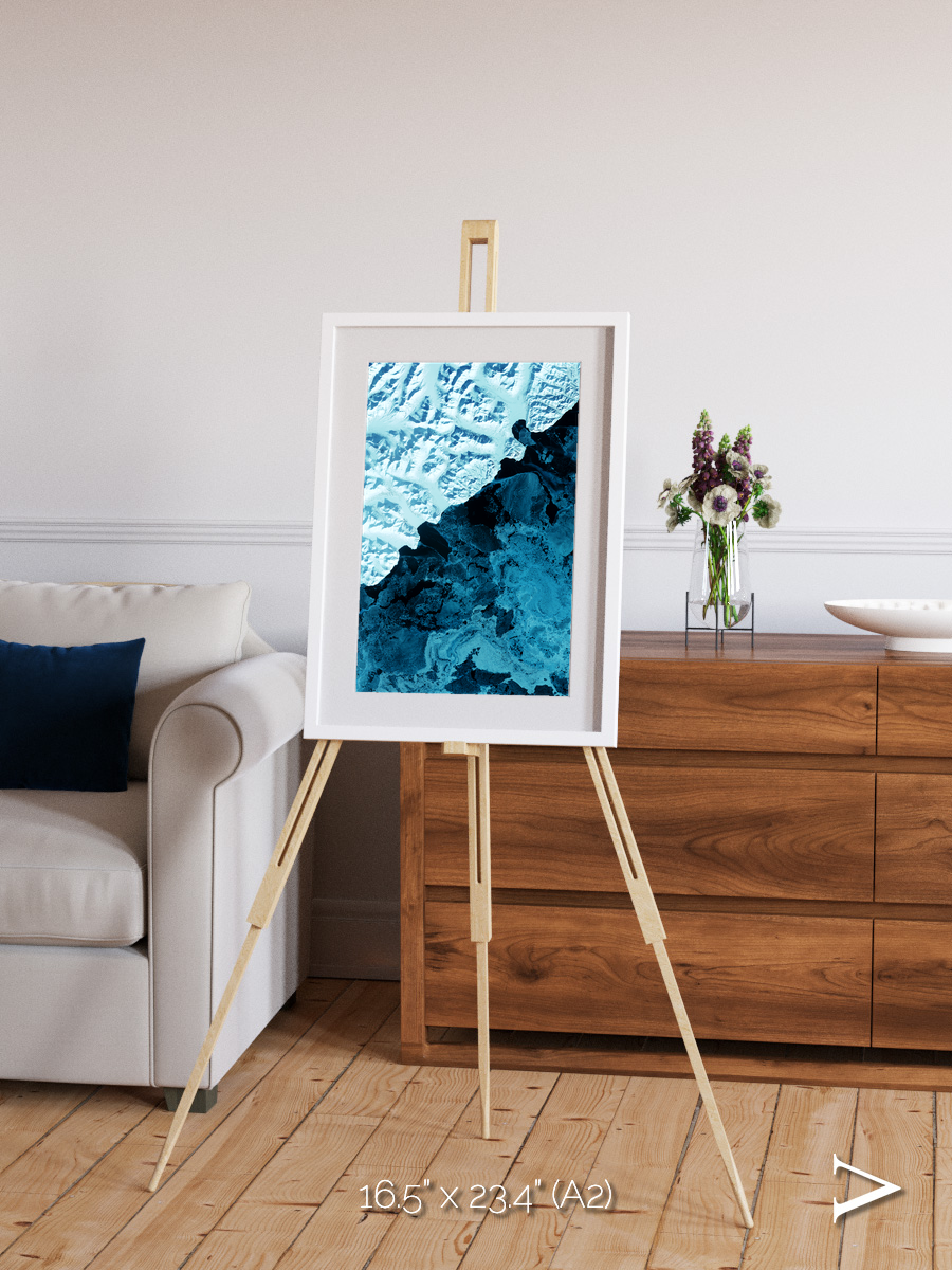 Glacial Passage, Kamchatka Peninsula Framed & Mounted Print