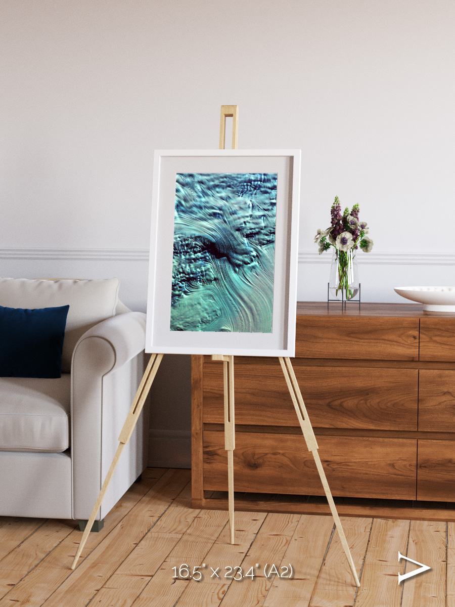 Ice River, Lambert Glacier Framed & Mounted Print