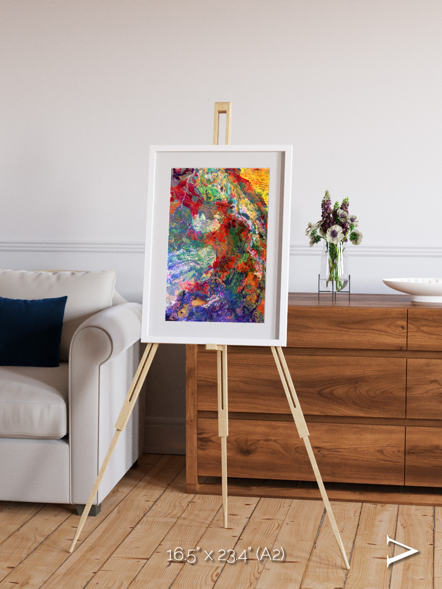 Melted Earth, Great Sandy Desert Framed & Mounted Print