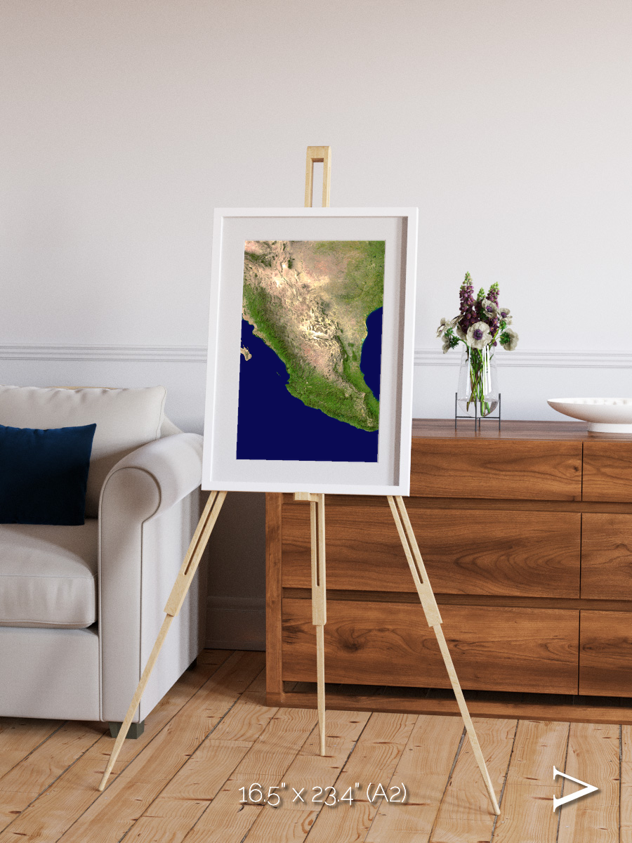 Windwritten Sands, Mexico and Central America Framed & Mounted Print