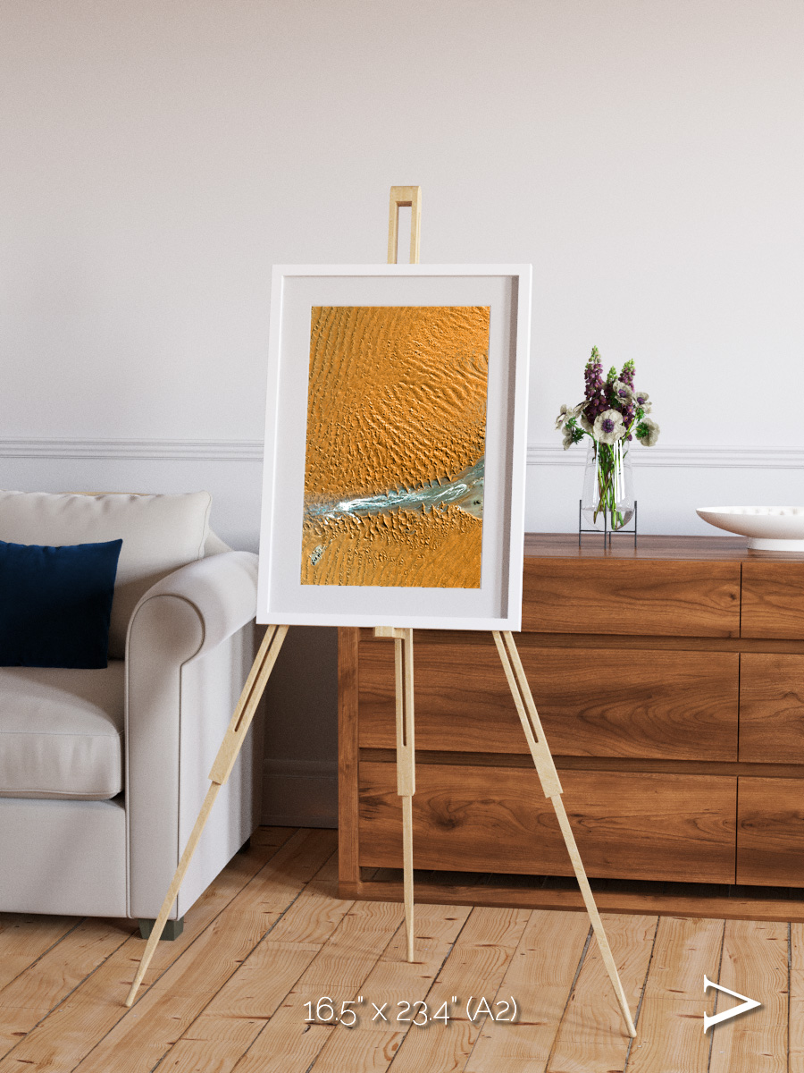 Sands in Motion, Namib Desert Framed & Mounted Print