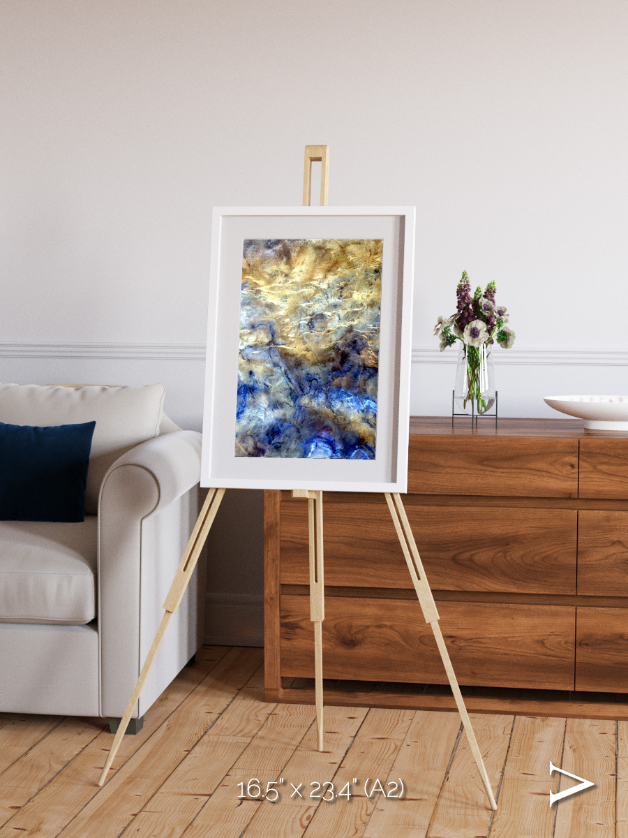 Heat Scars, No Mans Land Framed & Mounted Print