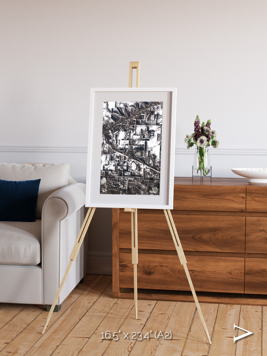 Fertile Threads, Northern Kazakhstan Framed & Mounted Print