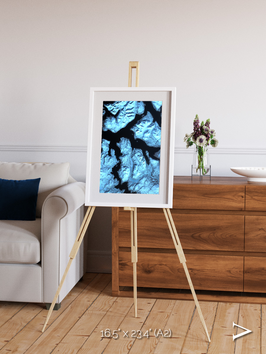 Glacial Passage, Northern Norway Framed & Mounted Print