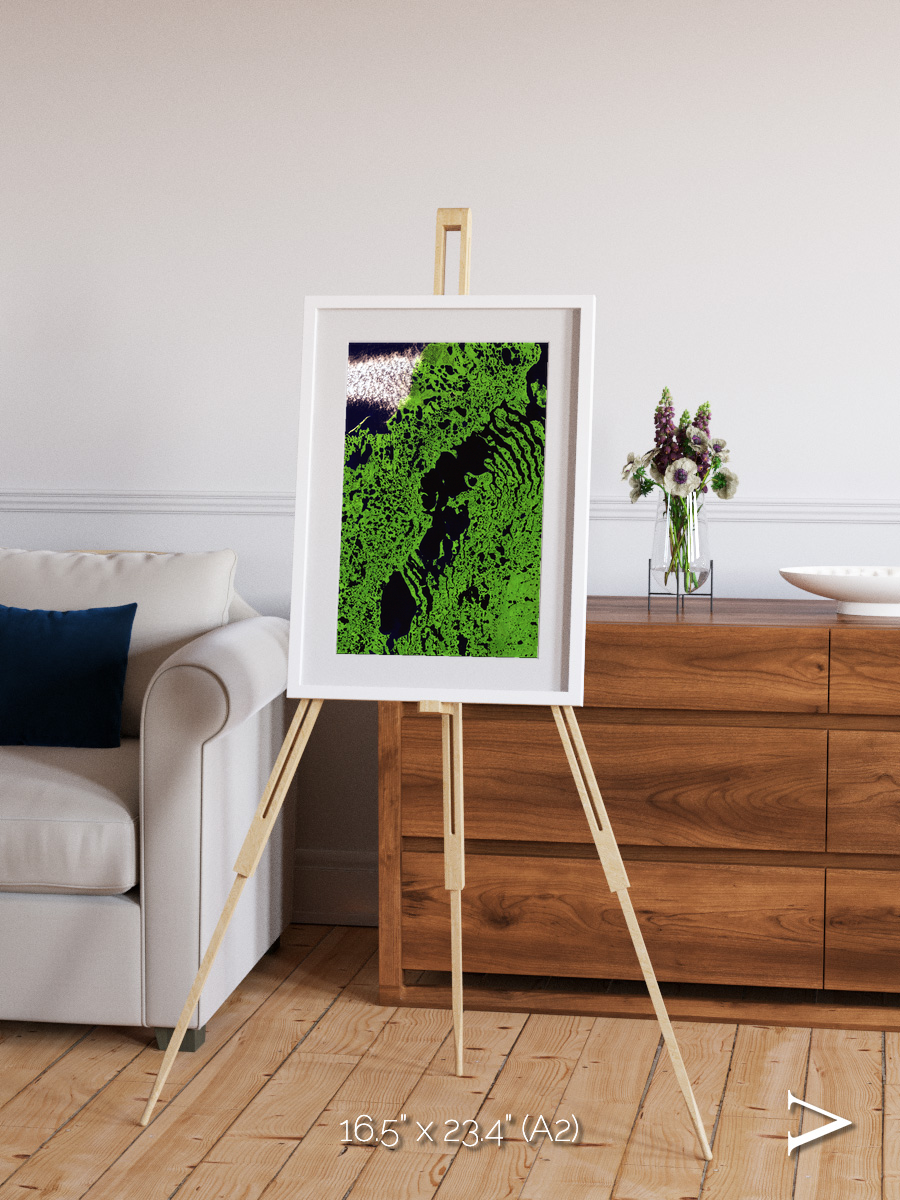 Tundra Reach, Liverpool Bay Framed & Mounted Print