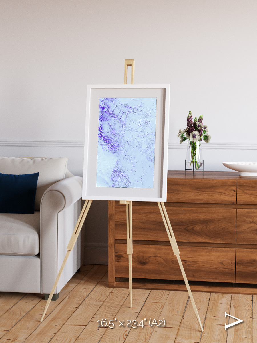 Ice River, Robinson Glacier Framed & Mounted Print