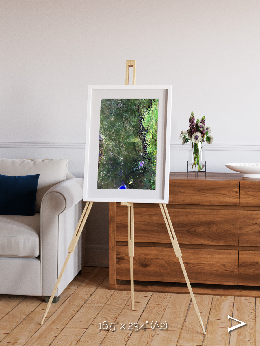 Radiating Plains, San Luis Framed & Mounted Print
