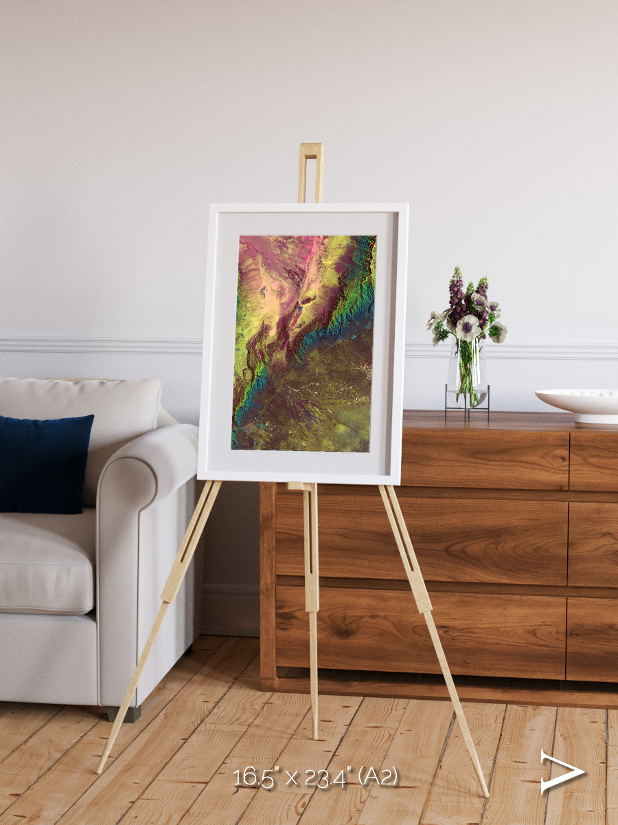 Textured Earth, Sierra de Velasco Framed & Mounted Print