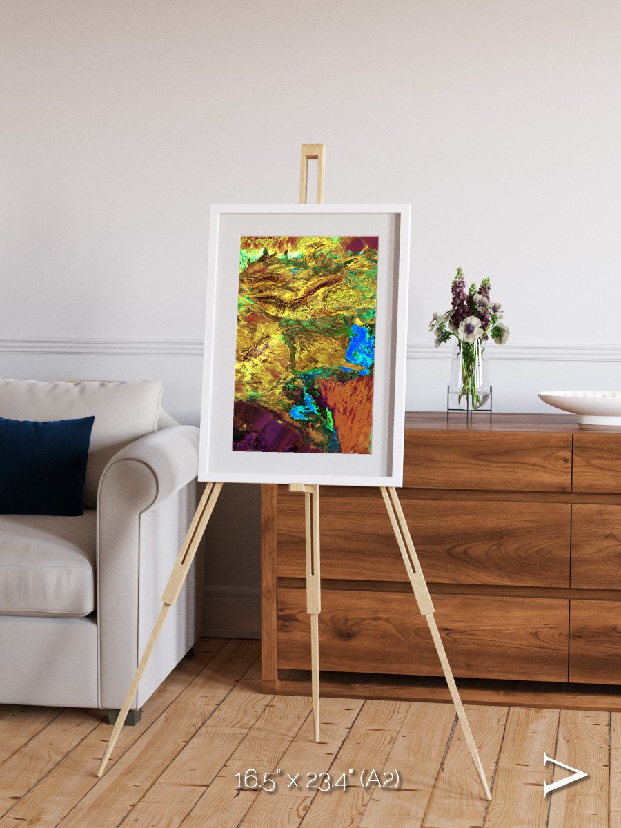 Salt and Storm, Dasht-e Kavir Framed & Mounted Print