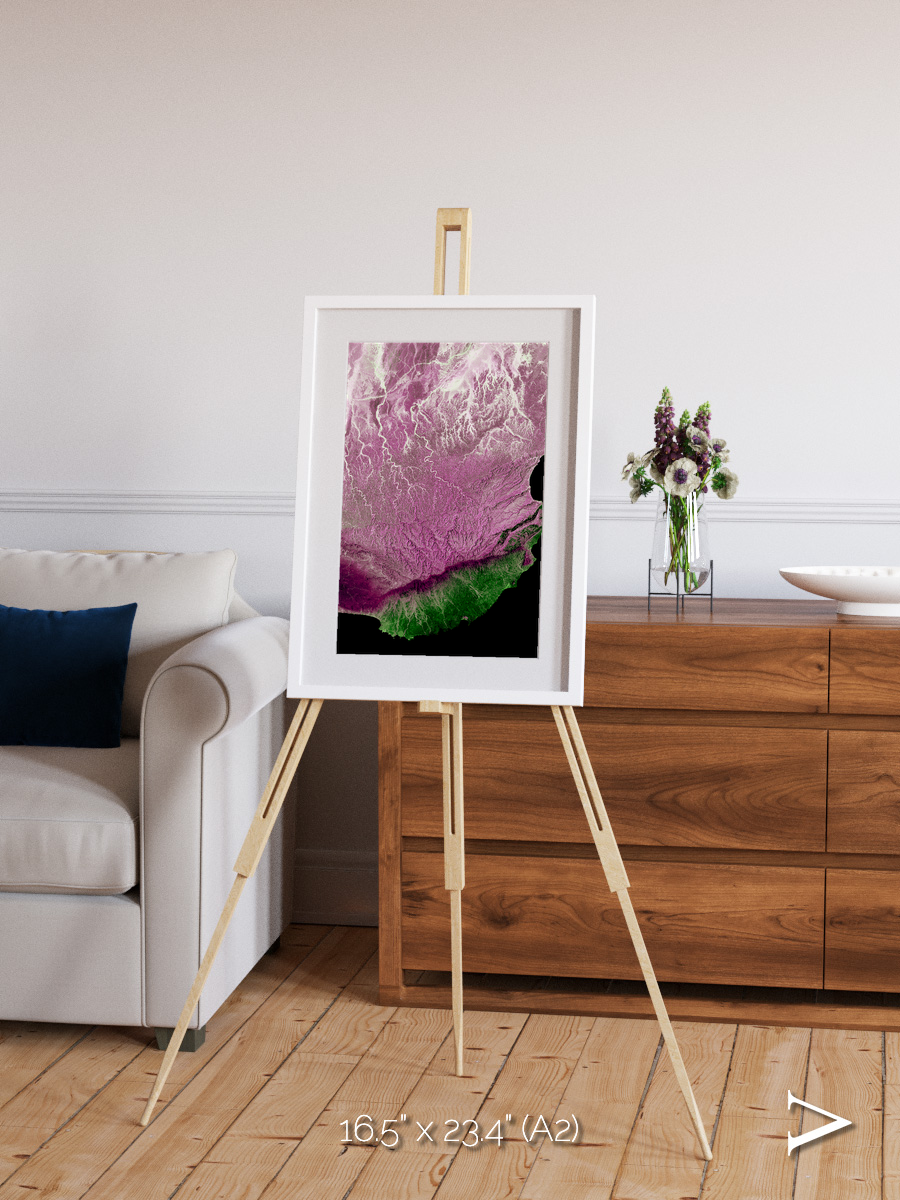 Monsoon Divide, Dhofar Framed & Mounted Print