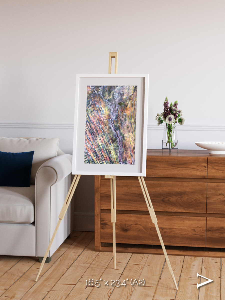 Crevasse Lines, The Optimist Framed & Mounted Print
