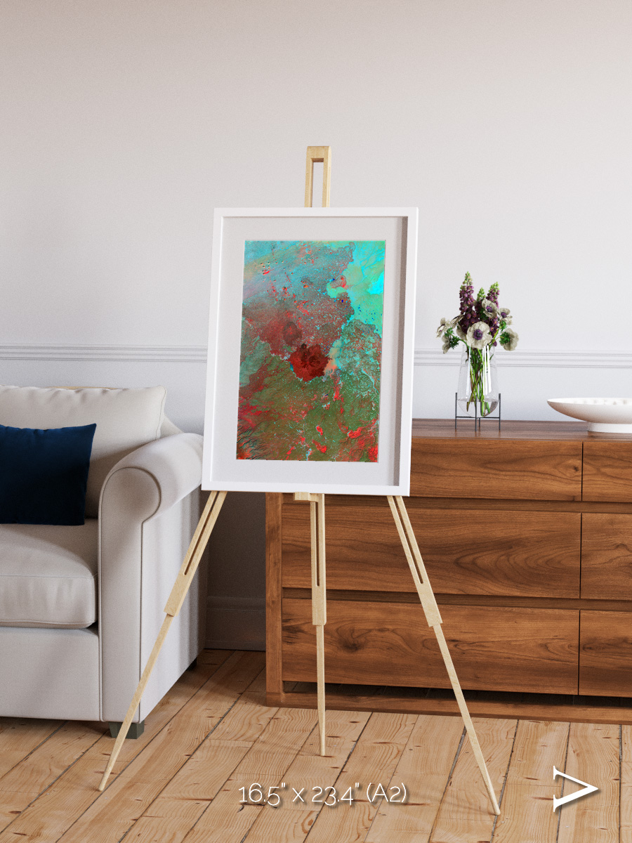 Shifting Dunes, The Syrian Desert Framed & Mounted Print