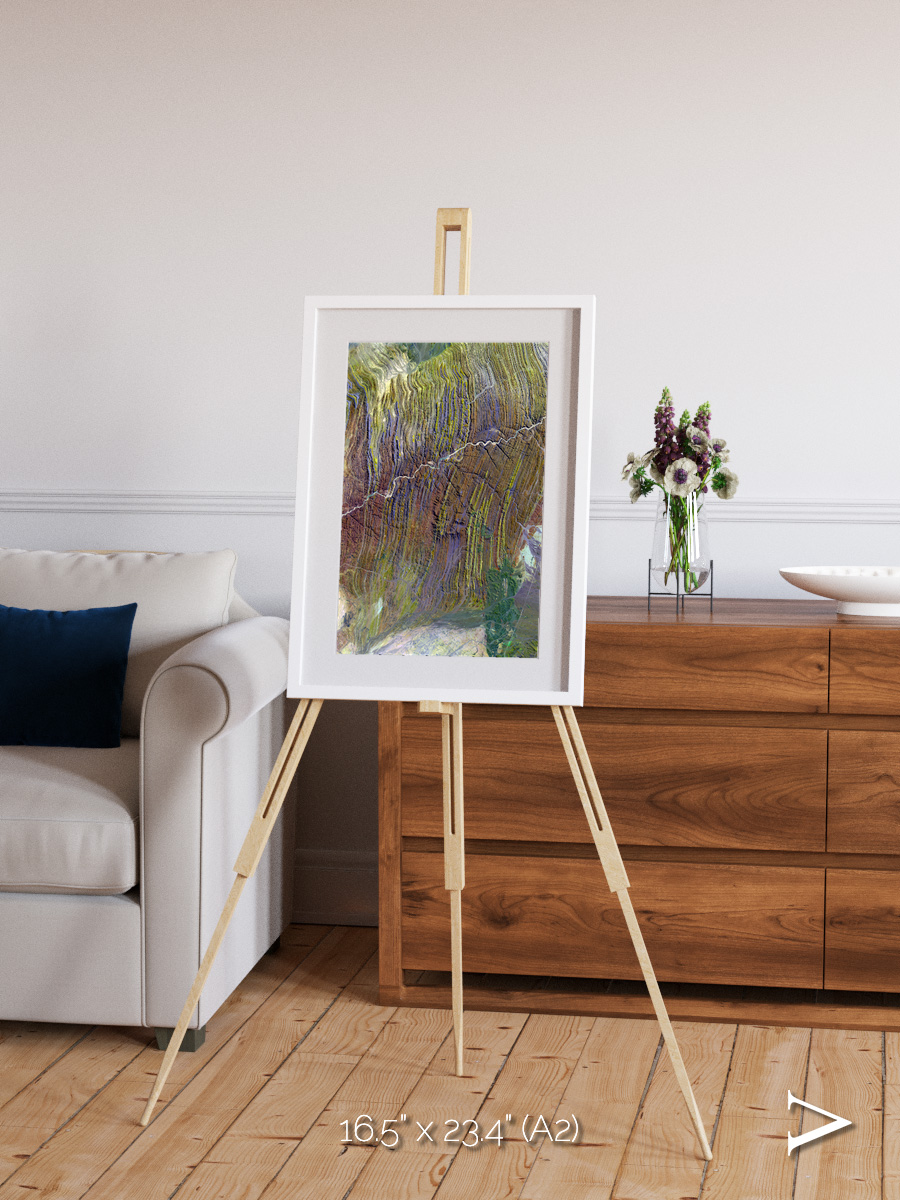 Shifting Dunes, Ugab River Framed & Mounted Print