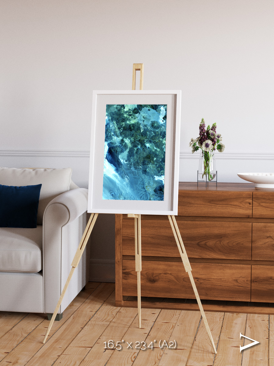 Heat Scars, Volcanoes Framed & Mounted Print