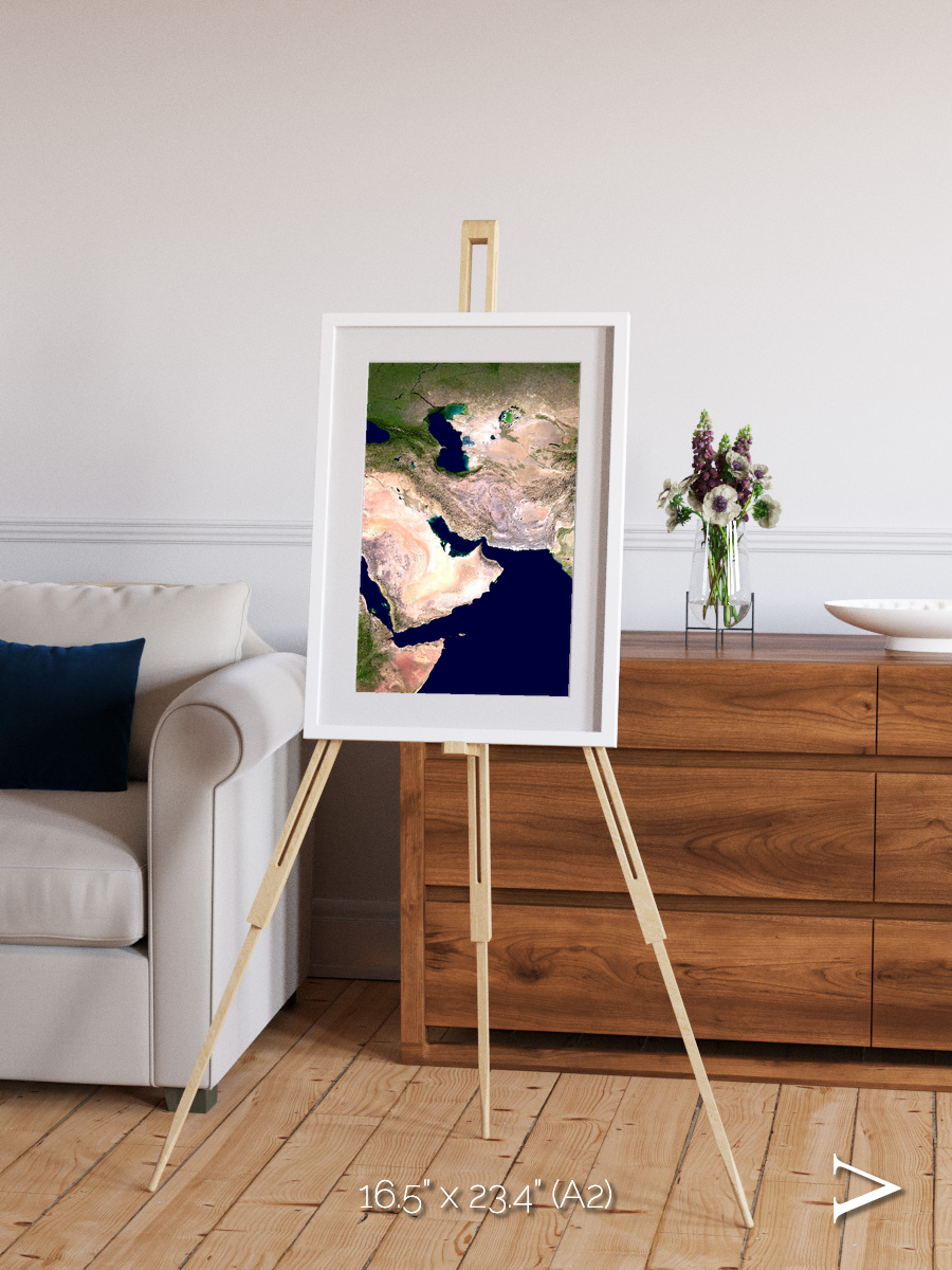 River Threads, Western Asia Framed & Mounted Print