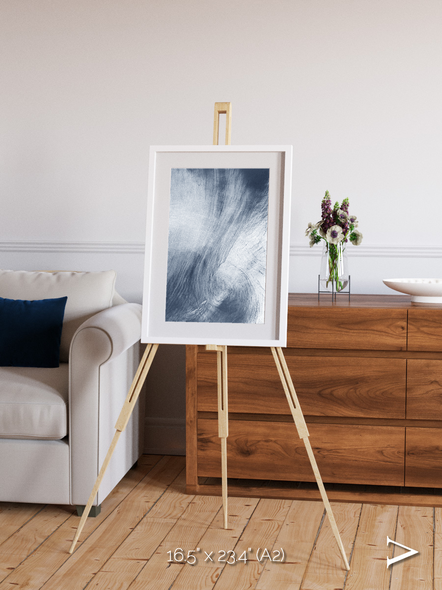 Wind Signatures, Whirlpool Cloud Framed & Mounted Print