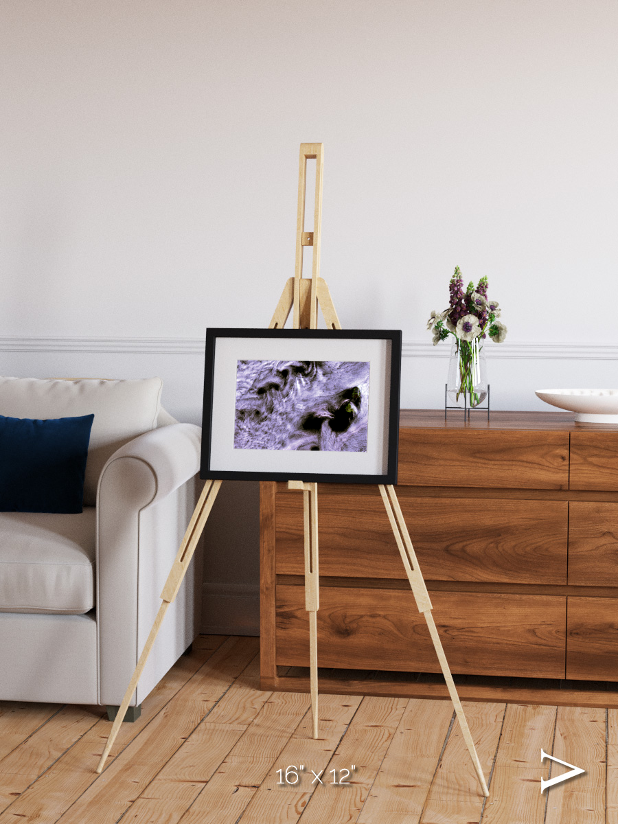 Vortices over Broutona, Kuril Islands Framed & Mounted Print