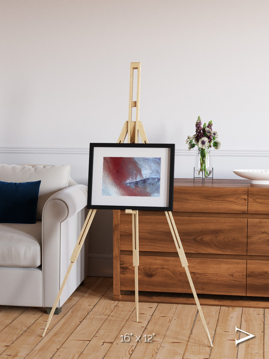 Wind Signatures, Empty Quarter Framed & Mounted Print