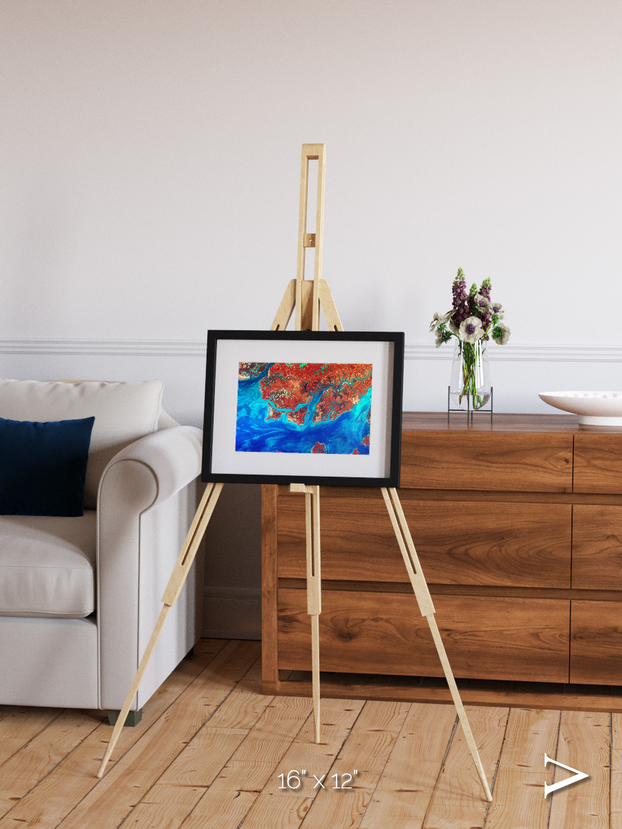 River and Plain, Guinea-Bissau Framed & Mounted Print