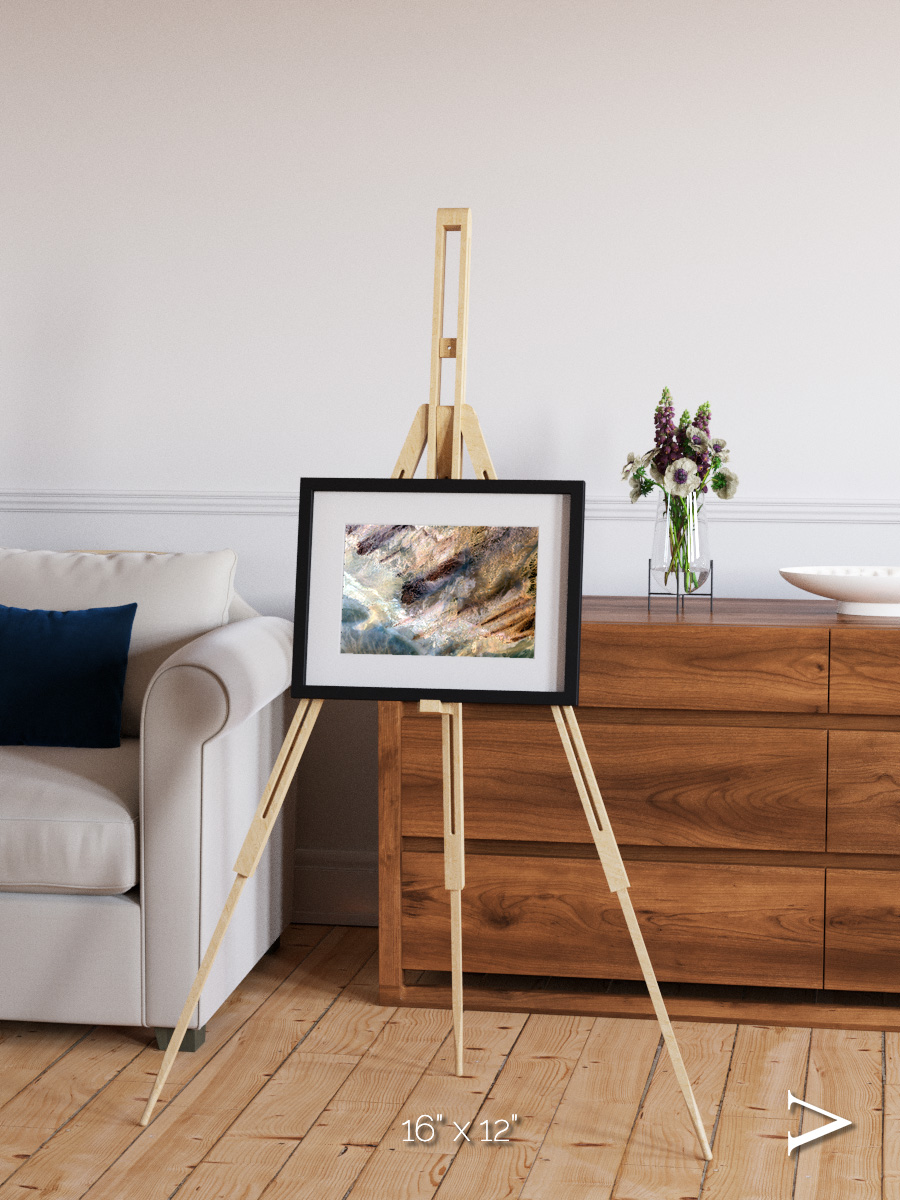 Lava Lines, Impact Framed & Mounted Print