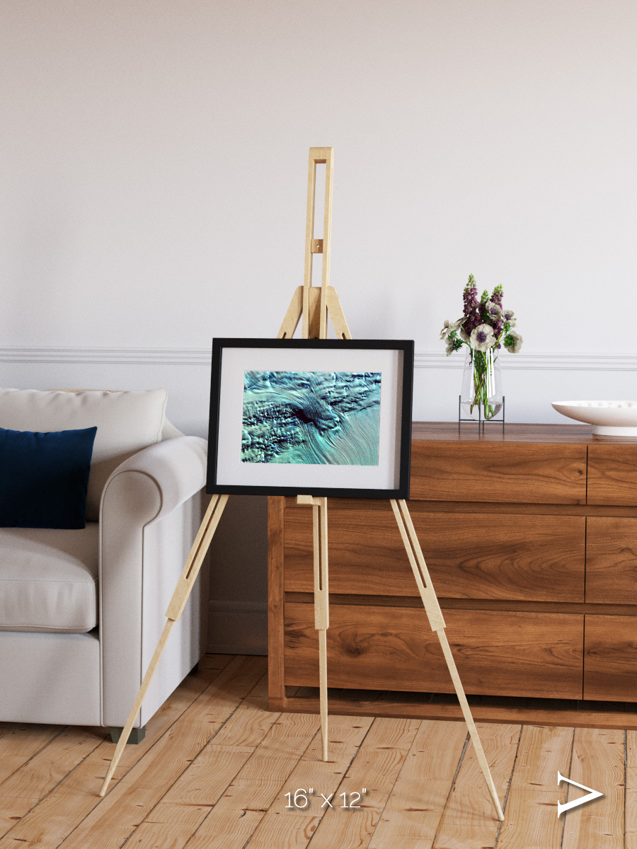 Ice River, Lambert Glacier Framed & Mounted Print