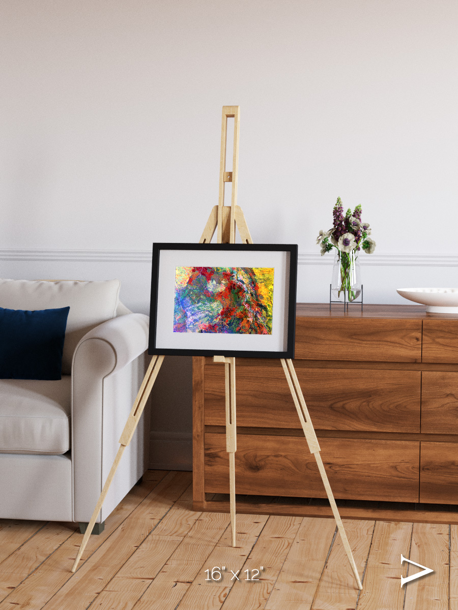 Melted Earth, Great Sandy Desert Framed & Mounted Print