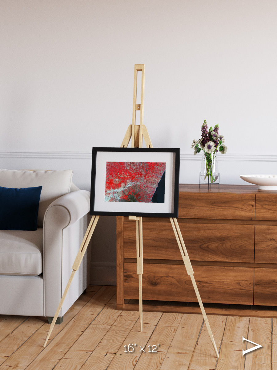 Painted Archipelago, Mt Etna Framed & Mounted Print