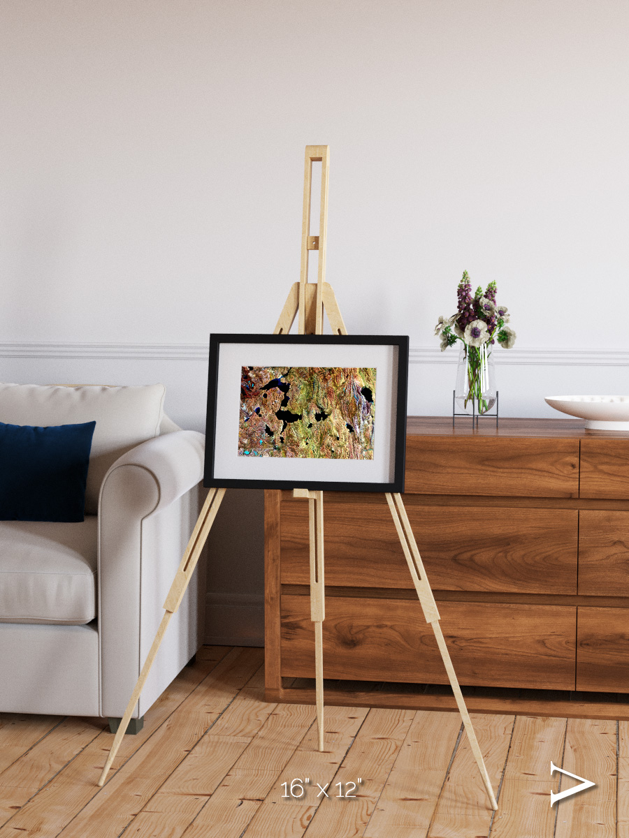 Above the Earth, Tibetan Plateau Framed & Mounted Print