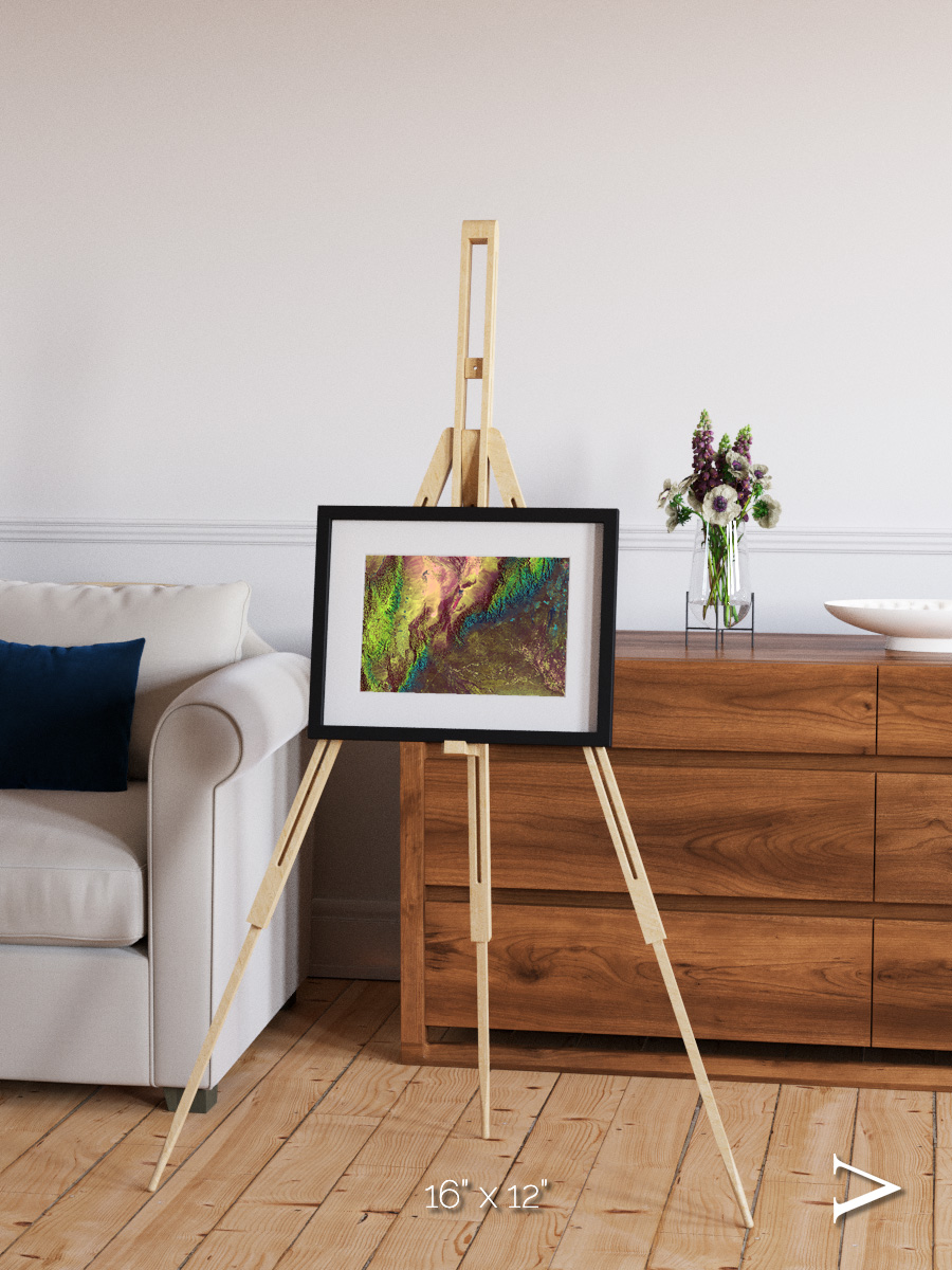 Textured Earth, Sierra de Velasco Framed & Mounted Print