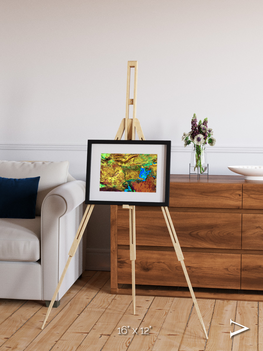 Salt and Storm, Dasht-e Kavir Framed & Mounted Print