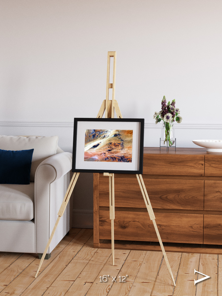 Shifting Dunes, Terkezi Oasis Framed & Mounted Print