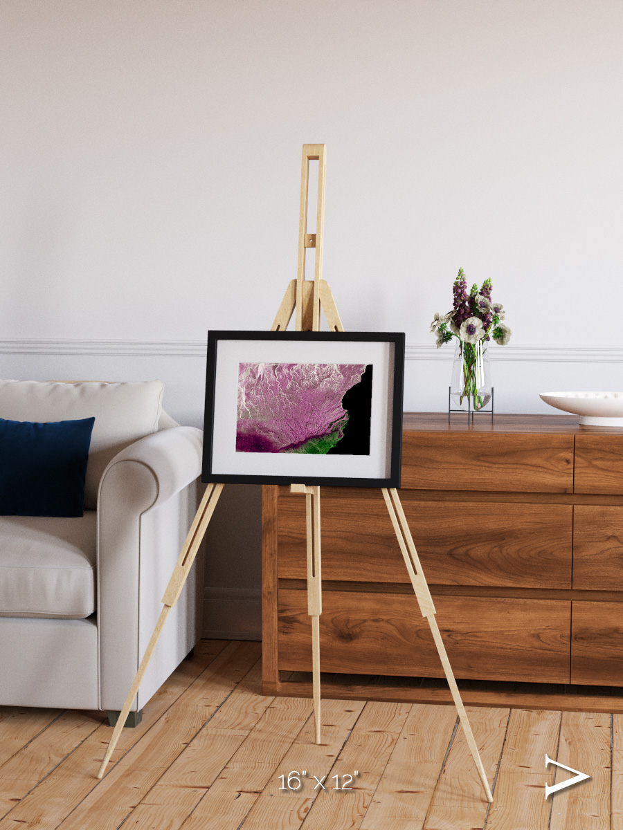 Monsoon Divide, Dhofar Framed & Mounted Print