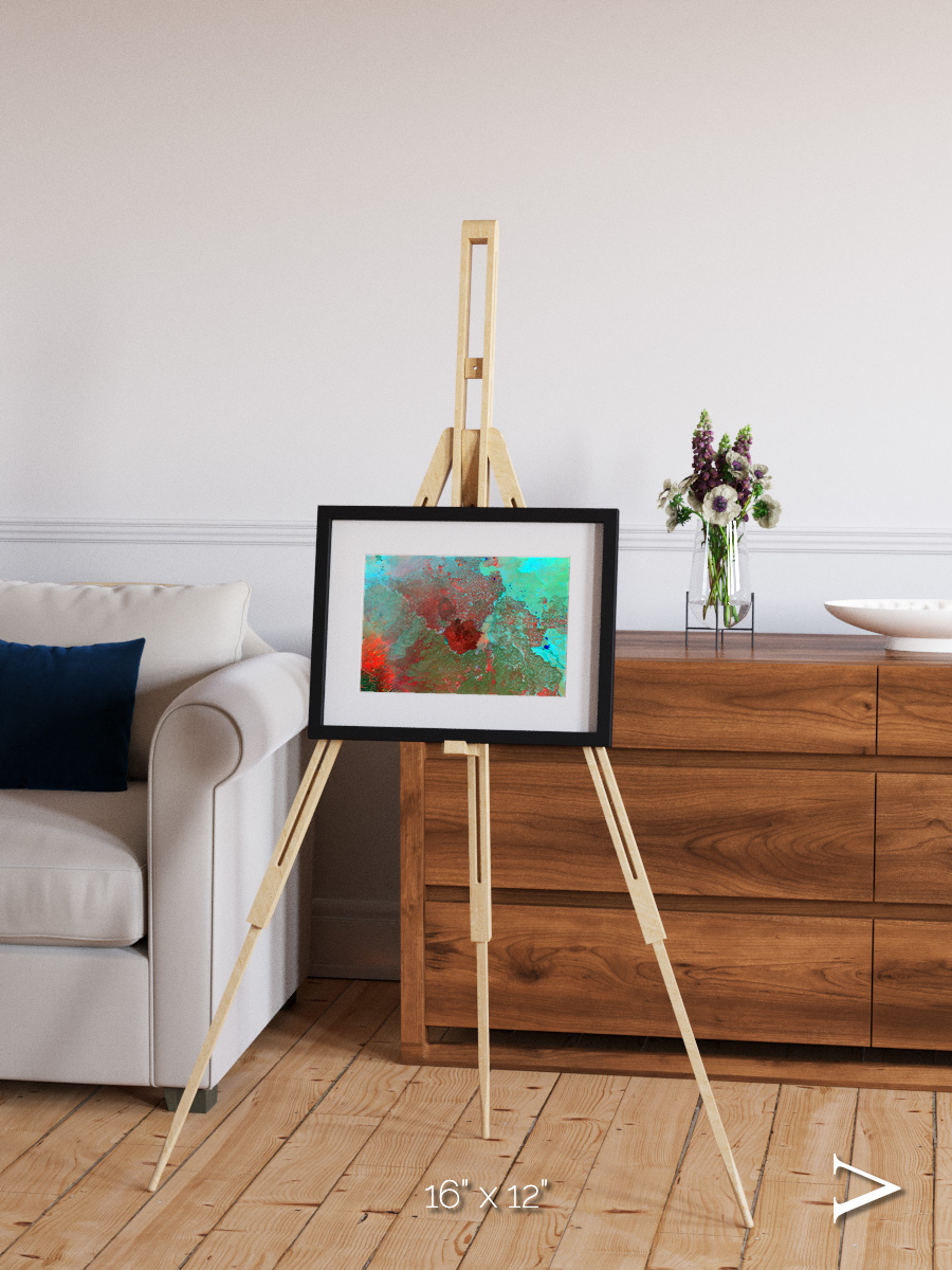 Shifting Dunes, The Syrian Desert Framed & Mounted Print