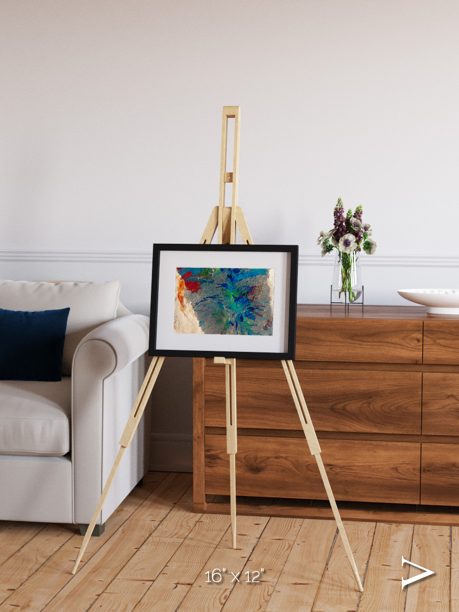 Rift and Fire, Ethiopia Framed & Mounted Print