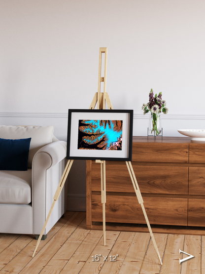 Frozen Currents, West Fjords Framed & Mounted Print