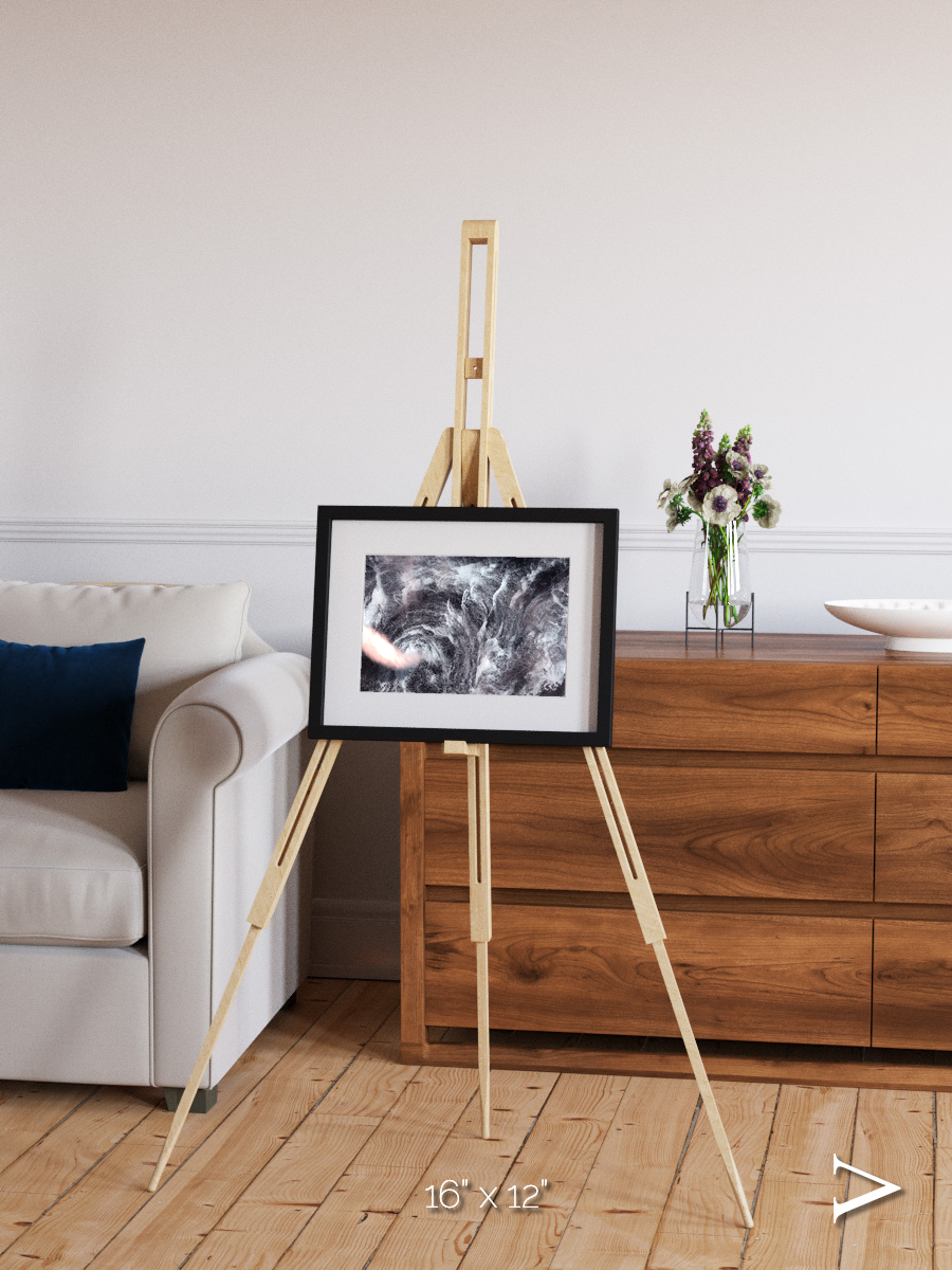 Wind Signatures, Whirlpool in the Air Framed & Mounted Print