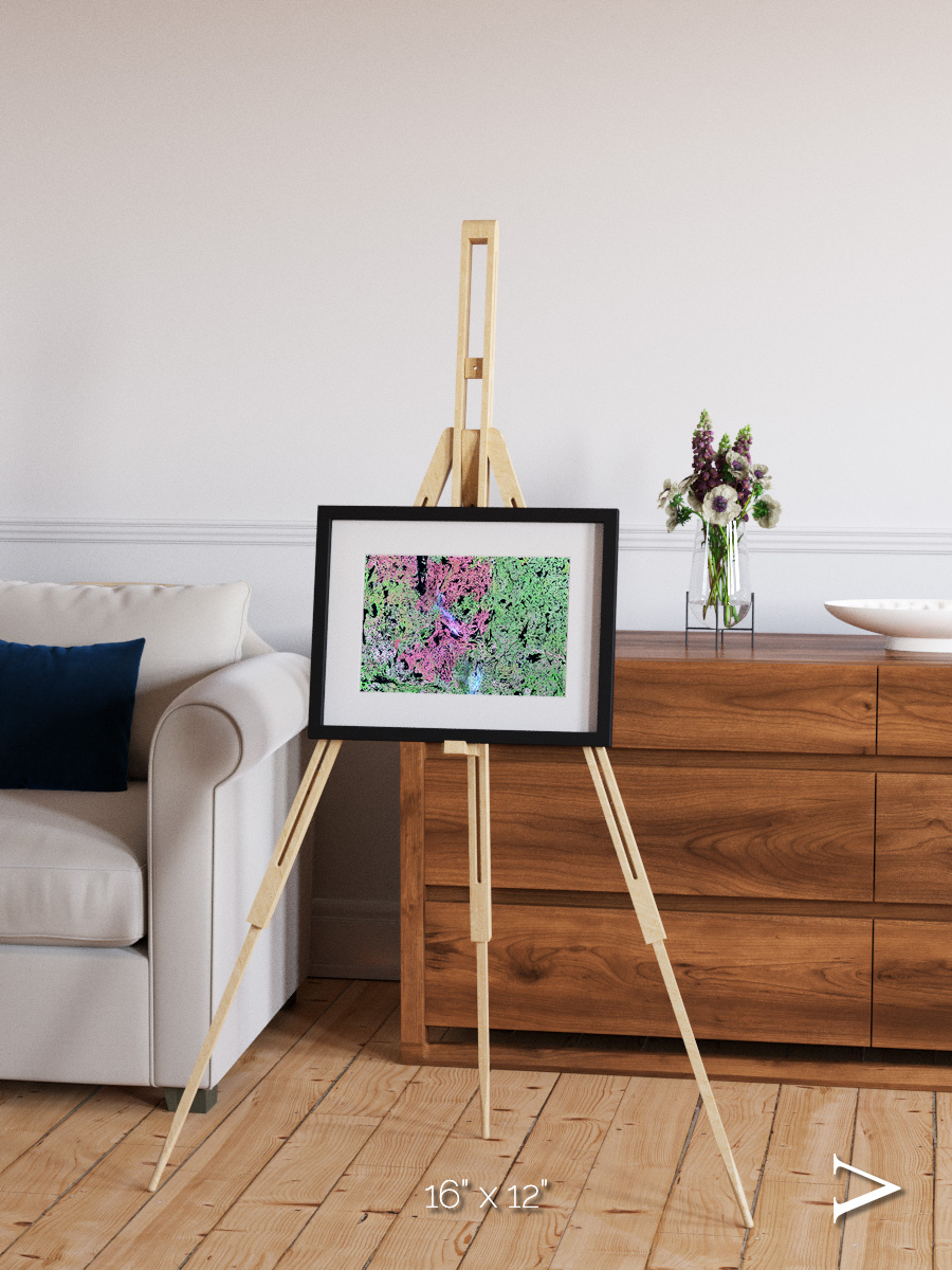 Ice River, Yellowknife Wetlands Framed & Mounted Print