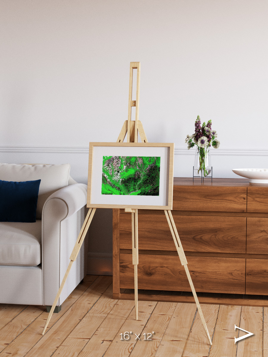 Ribbon River, Araca River Framed & Mounted Print