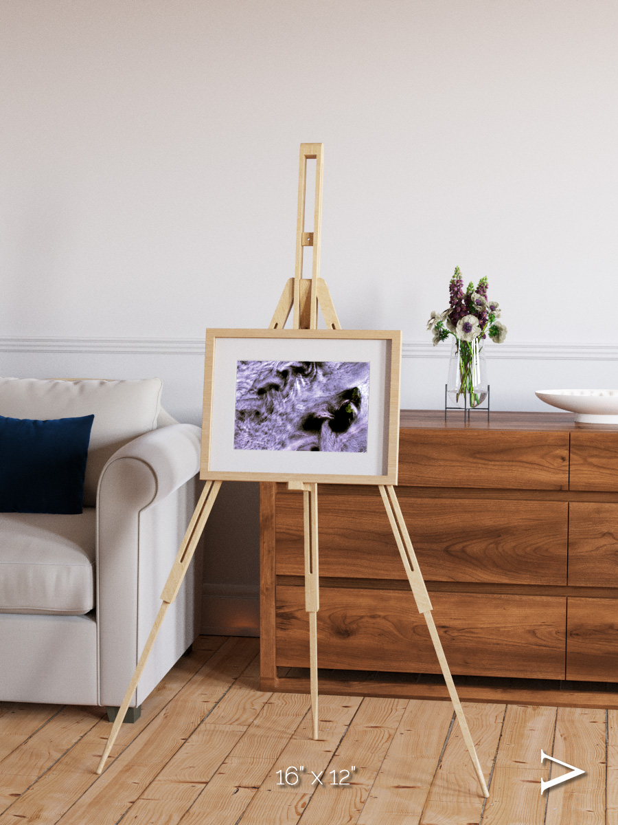 Vortices over Broutona, Kuril Islands Framed & Mounted Print