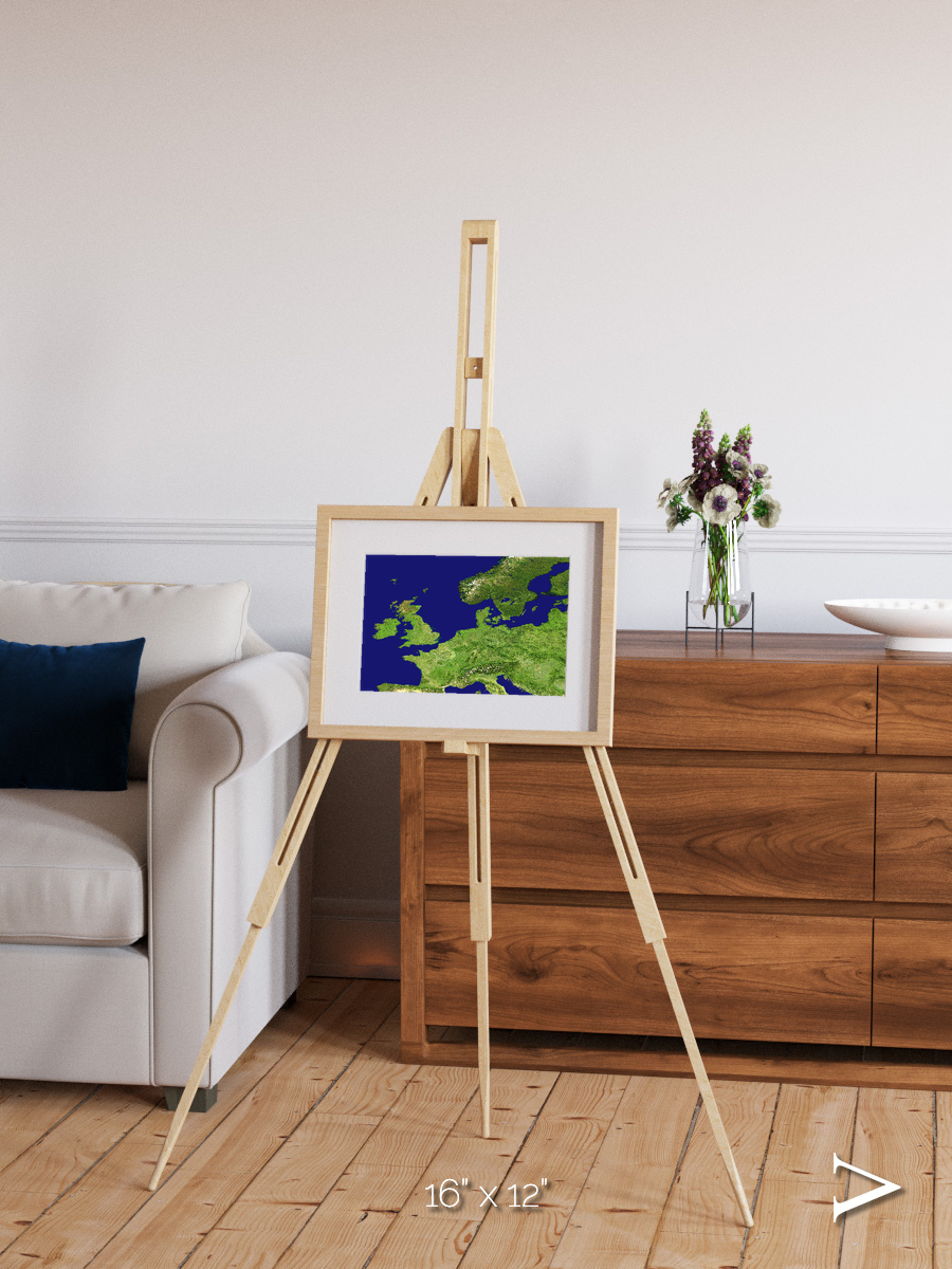 Arctic Outpost, Europe Framed & Mounted Print
