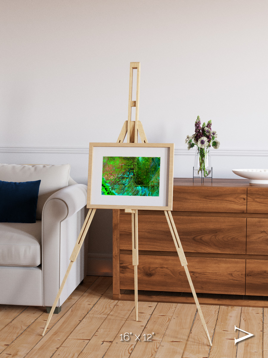 Linear Dunes, Florida Everglades Framed & Mounted Print