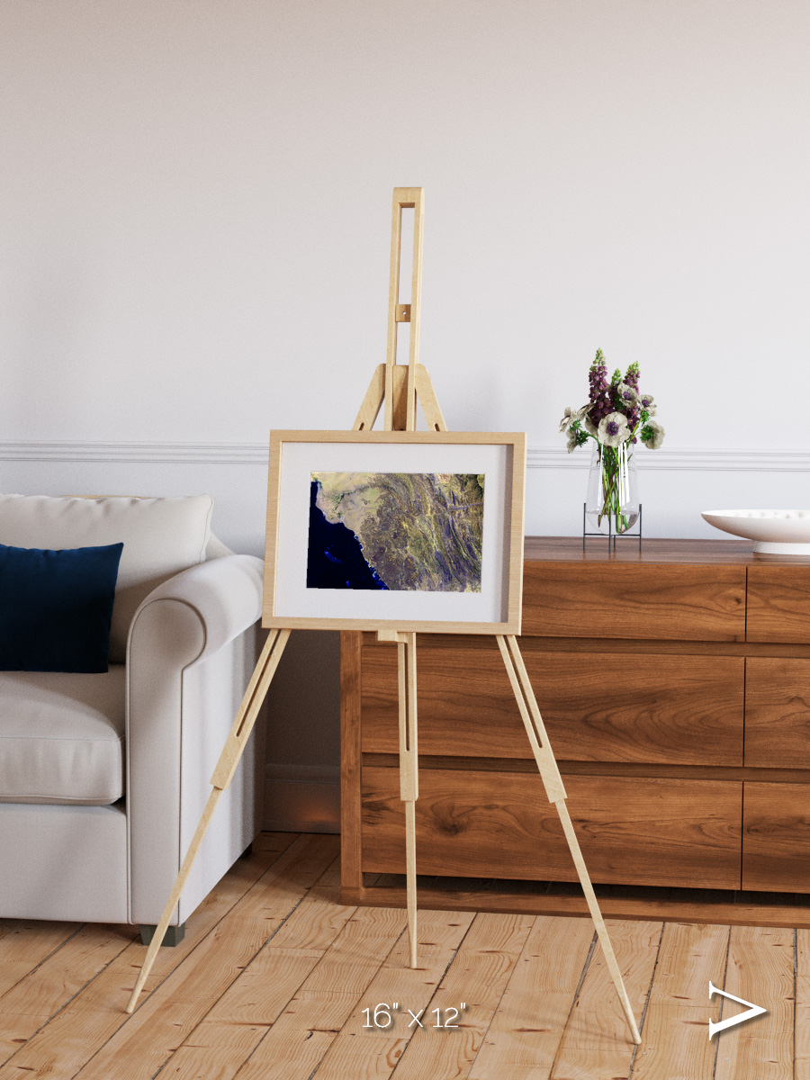 Fire Fields, Harrat Al Birk Framed & Mounted Print