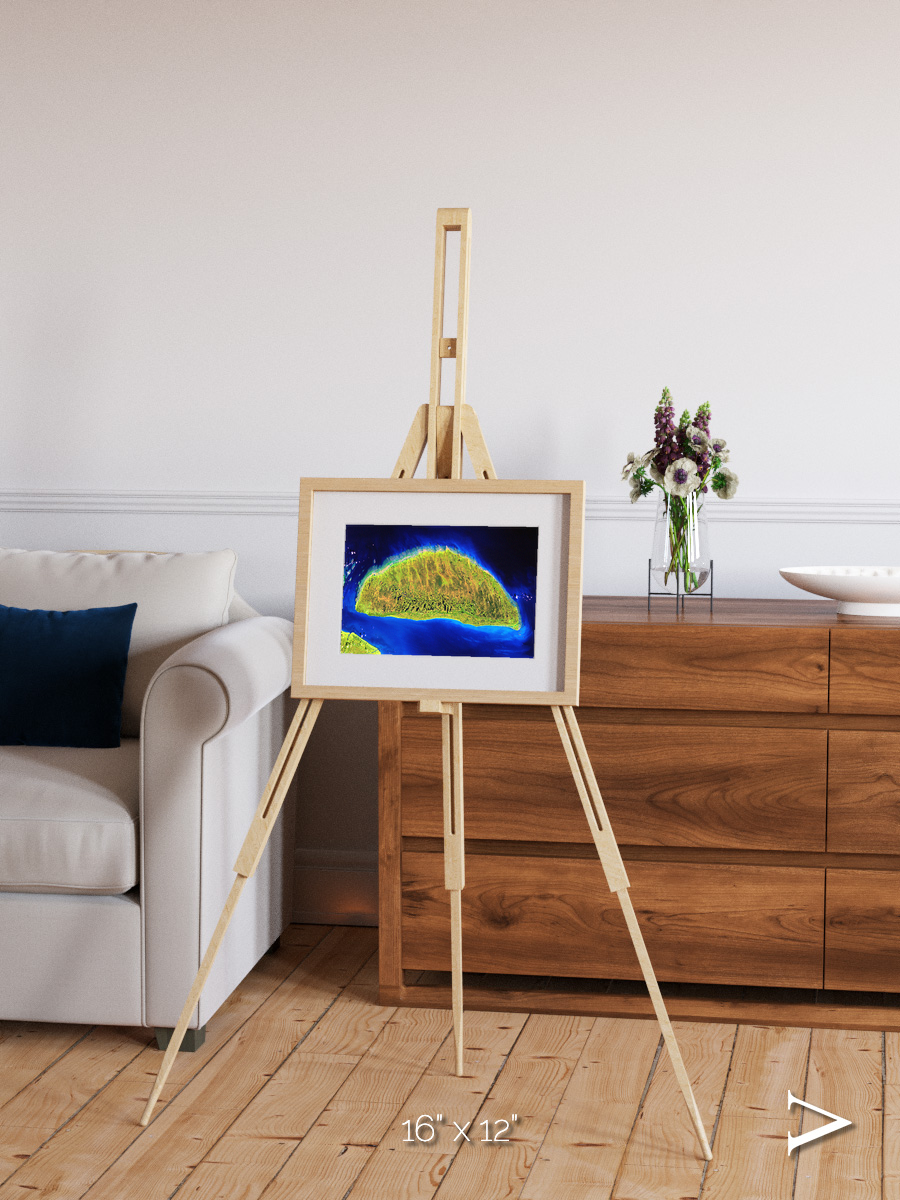 Coastal Fragments, Island Rebound Framed & Mounted Print