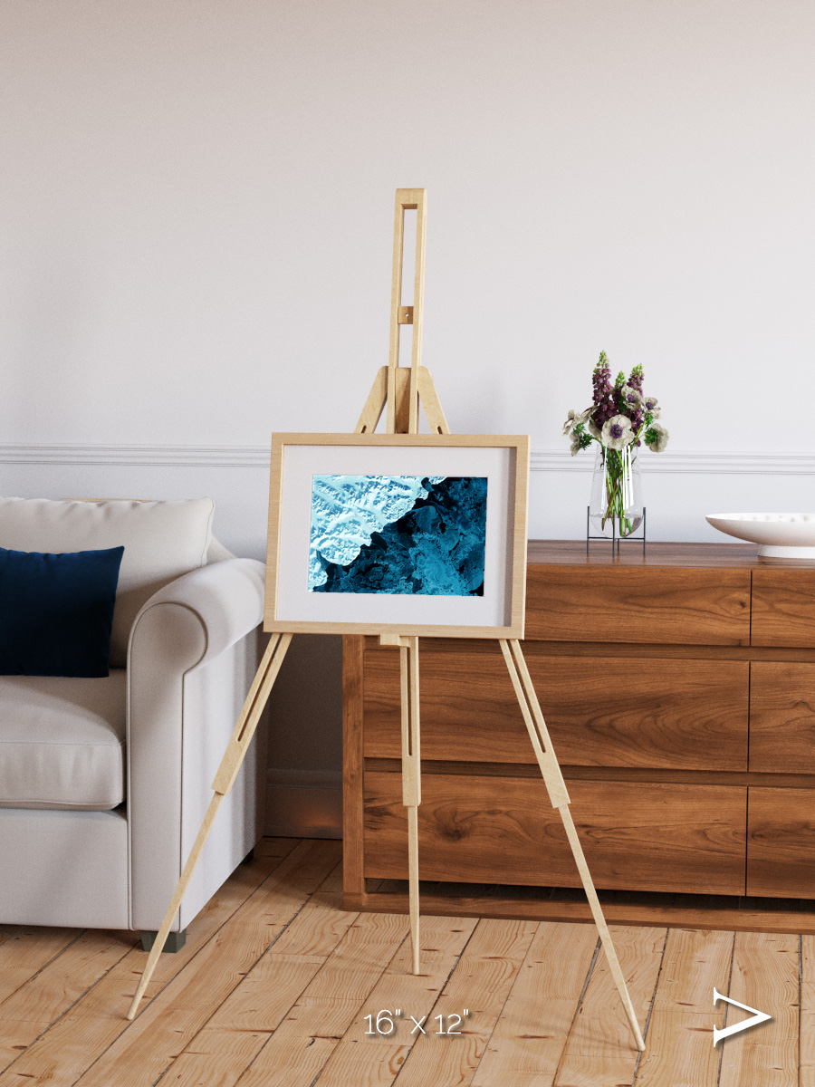 Glacial Passage, Kamchatka Peninsula Framed & Mounted Print
