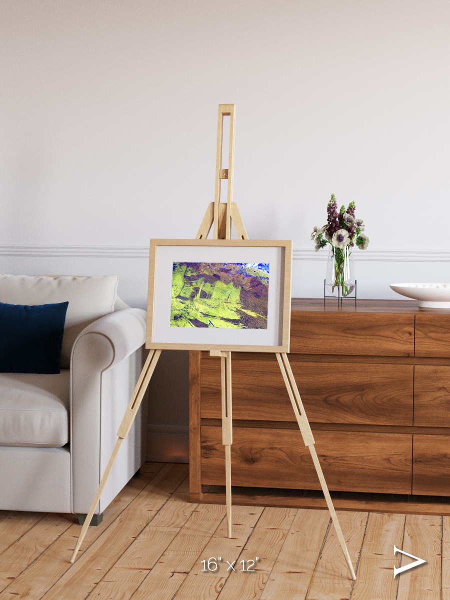 Lake Lines, Lake Amadeus Framed & Mounted Print